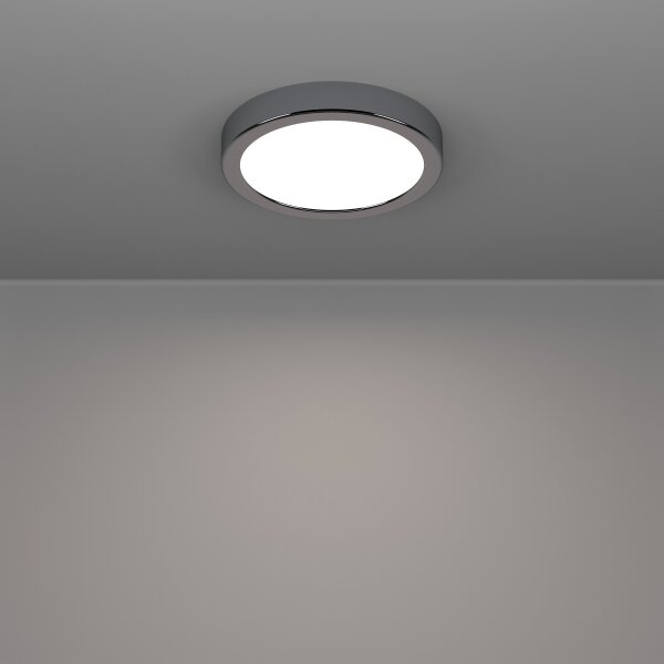 Eglo 901762 - LED Koup. strop. svít. FUEVA LED/7,5W/230V pr.16,6 cm IP44 chrom