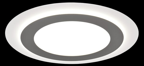 Trio 641519207 LED přisazené stropní svítidlo Morgan 1x42W | 5600lm | 2700-6000K | IP20 - nastavitelná barva světla ve stupních + plynulé nastavení barvy světla, integrovaný stmívač, funkce pamětí, noční režim, dálkové ovládání, časový spínač, nikl