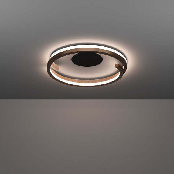 Eglo 901825-LED St. stropní svítidlo MEZZOMONTE 2xLED/20W/230V pr.48cm bronz +DO