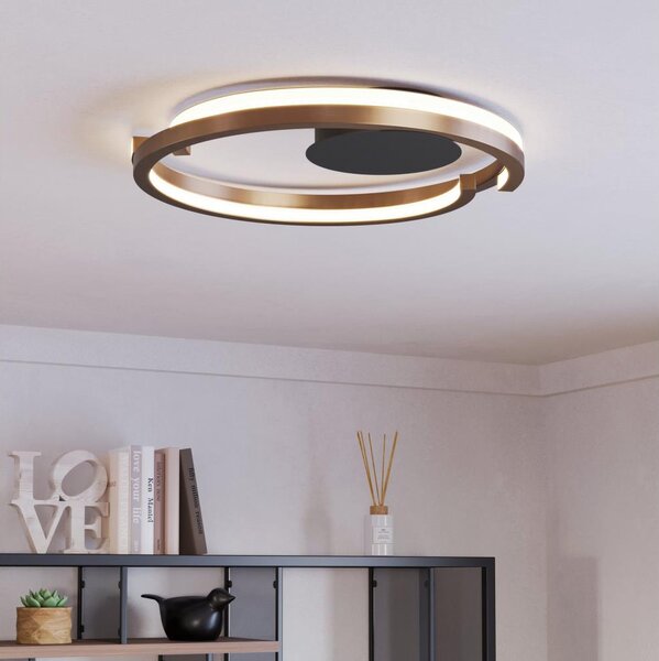 Eglo 901825-LED St. stropní svítidlo MEZZOMONTE 2xLED/20W/230V pr.48cm bronz +DO
