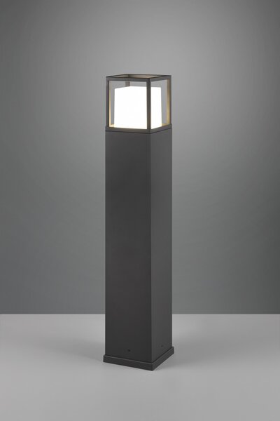 Trio 477860142 LED venkovní sloupek Witham 1x14,5W | 1450lm | 2300+3000+4000K | IP54 - nastavení barvy světla na svítidle, antracit