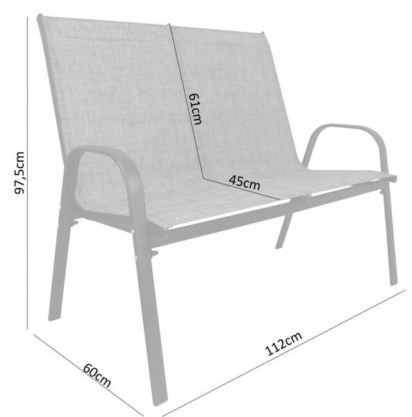 Garden Line Set zahradního nábytku Gota černý