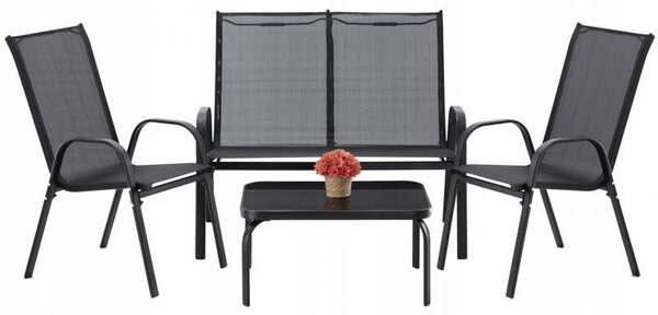 Garden Line Set zahradního nábytku Gota černý