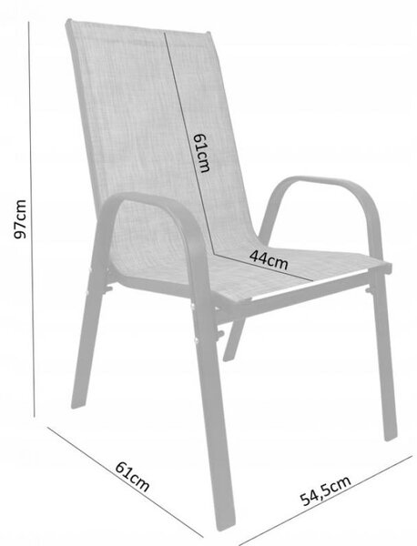 Garden Line Set zahradního nábytku Gota černý