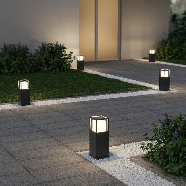 Trio 577860142 LED venkovní sloupek Witham 1x14,5W | 1450lm | 2300+3000+4000K | IP54 - nastavení barvy světla na svítidle, antracit
