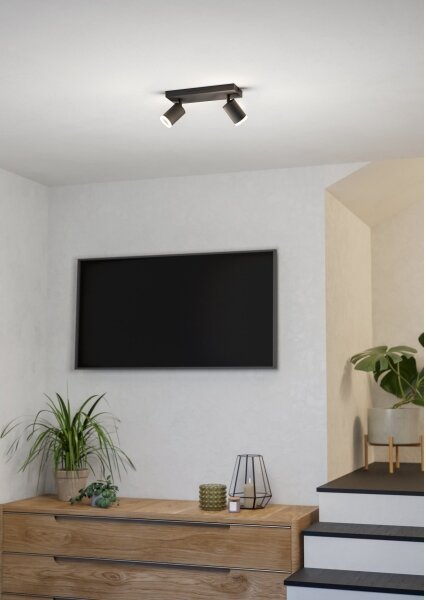 Eglo 901941 - LED RGBW Stm. bodové svítidlo MELITELLO-Z 2xLED/3,7W/230V černá