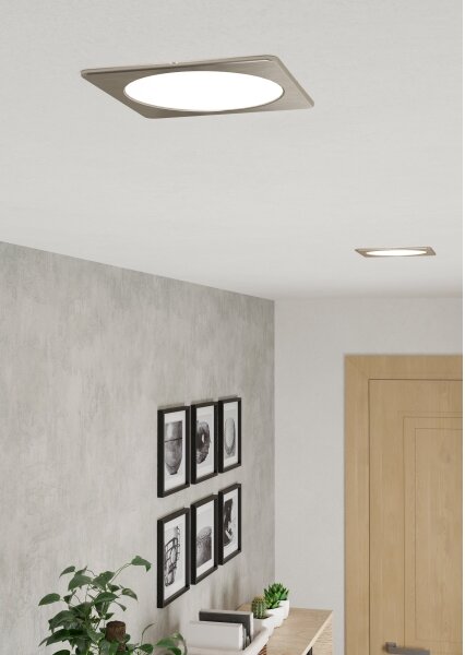 Eglo 901409 - LED Podhledové svítidlo FUEVA LED/10,5W/230V 16,6x16,6 cm chrom