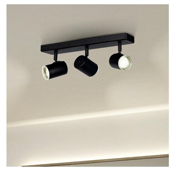 Eglo 901966 - Koupelnové bodové svítidlo CONSUMA 3xGU10/5W/230V IP44 černá