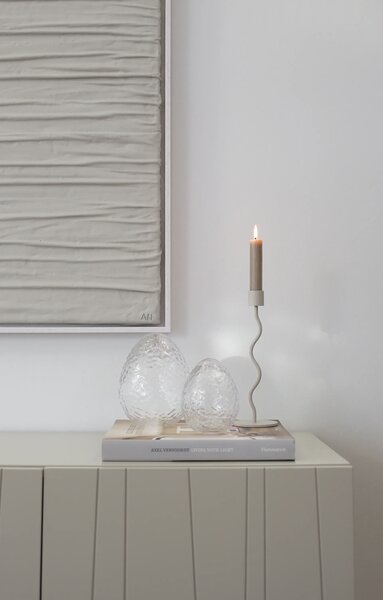 COOEE Design Skleněné vajíčko Gry Clear - 12 cm CED444