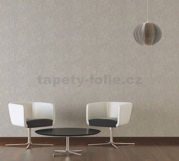 Vliesové tapety na zeď Metropolitan Stories 3 39177-3, rozměr 10,05 m x 0,53 m, moderní omítkovina béžová se zlatou strukturou, A.S. CRÉATION