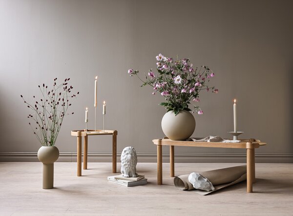 COOEE Design Svícen Uma Candlestick - Sand CED446