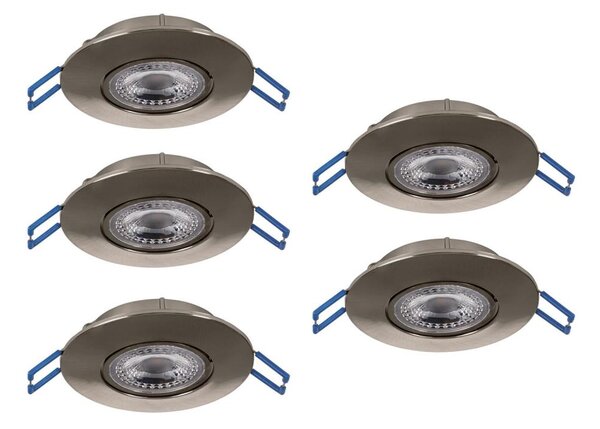 Eglo 300194 - SADA 5xLED Podhledové svítidlo GEDREZ LED/4,9W/230V pr. 9 cm chrom