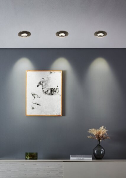 Eglo 300196 - SADA 10xLED Podhledové svítidlo GEDREZ LED/4,9W/230V pr. 9cm chrom