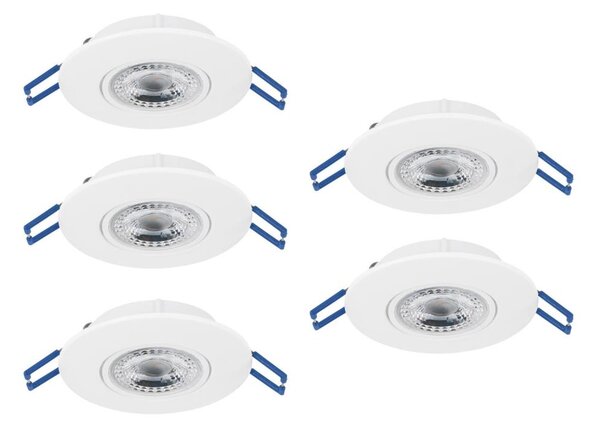 Eglo 300185 - SADA 5xLED Podhledové svítidlo GEDREZ LED/4,9W/230V pr. 9 cm bílá