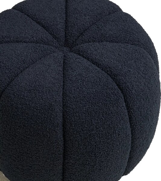 Nordic Living Tmavě modrý taburet Presley 48 cm