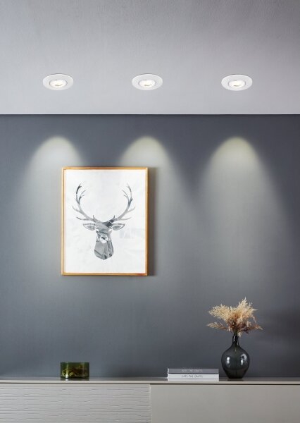 Eglo 300185 - SADA 5xLED Podhledové svítidlo GEDREZ LED/4,9W/230V pr. 9 cm bílá