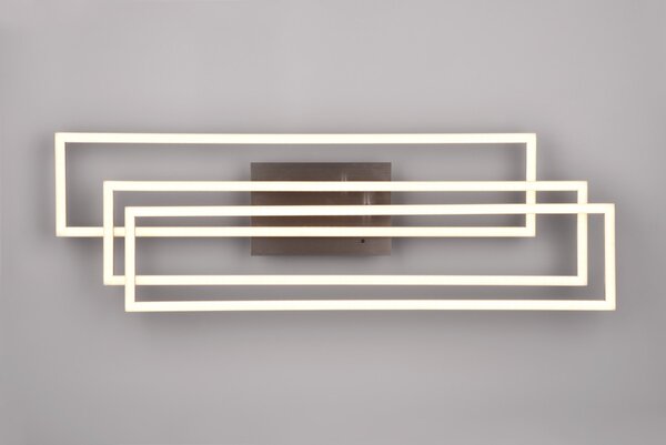 Trio R64423107 LED stropní svítidlo Corso 1x36W | 4600lm | 2700-6000K | IP20 - integrovaný stmívač, plynulé nastavení barvy světla, dálkové ovládání, otočné ramena, 3 úrovně stmívání vypínačem, matný nikl