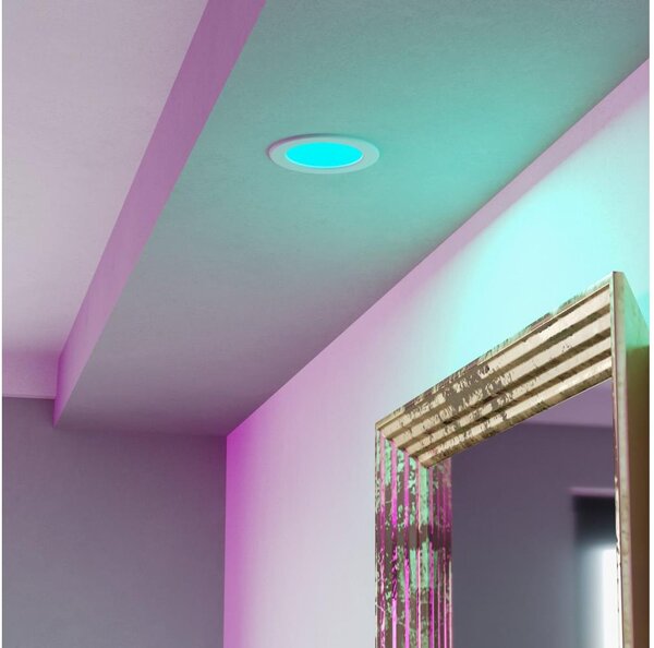 Eglo 901431-LED RGBW St. kou.pod. svítidlo FUEVA-Z LED/5W/230V 12cm IP44 bílá