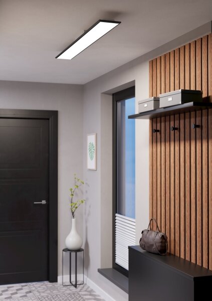 Eglo 901511-LED RGBW St. přisazený panel MORADILLO-Z LED/28W/230V 120x15cm černá
