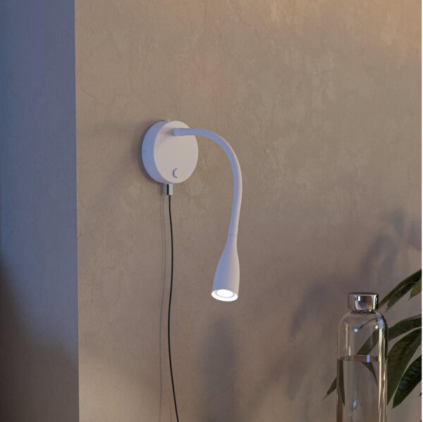 Eglo 901782 - LED Flexibilní nástěnná lampa s USB OLIVANDINO LED/3,8W/230V bílá