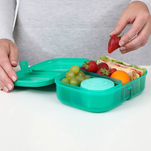 Sistema Krabička na svačinu Ribbon Lunch s vložkou a kelímkem 1,1l Barva: růžová