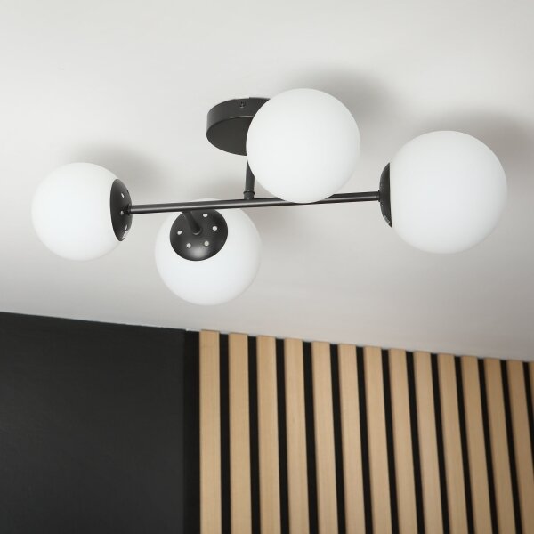 Brilagi - Přisazený lustr MALONY 4xE14/20W/230V černá