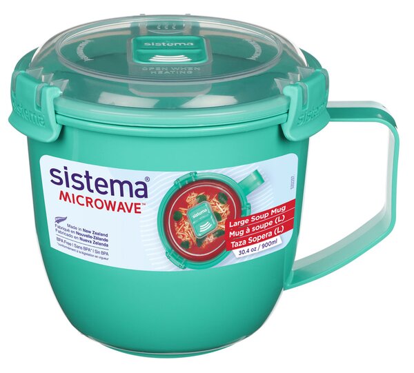 Sistema Hrnek na polévku do mikrovlnné trouby 900 ml Barva: ocean blue
