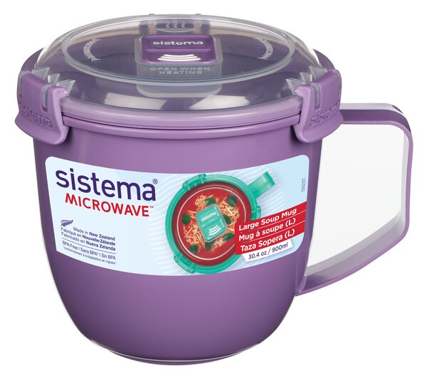 Sistema Hrnek na polévku do mikrovlnné trouby 900 ml Barva: ocean blue