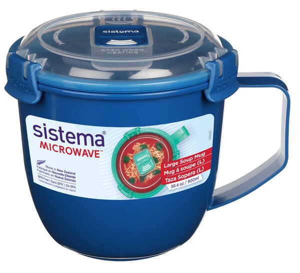Sistema Hrnek na polévku do mikrovlnné trouby 900 ml Barva: ocean blue