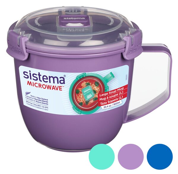 Sistema Hrnek na polévku do mikrovlnné trouby 900 ml Barva: ocean blue