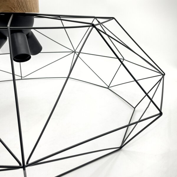 Brilagi - Stropní svítidlo WOODY BASKET 3xE27/60W/230V pr. 80 cm dub