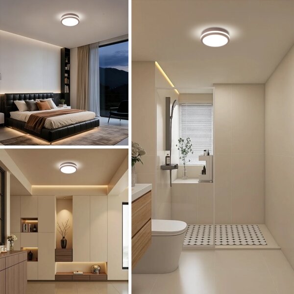 Brilagi - LED Venkovní stropní svítidlo BENE LED/18W/230V pr. 21,5 cm hnědá IP54