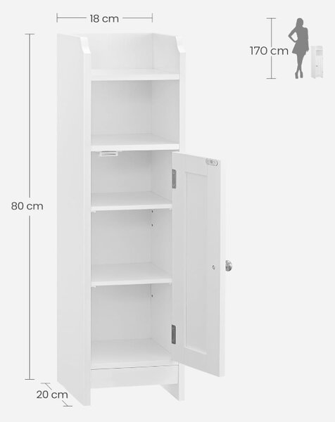 Koupelnová skříňka Houseland Teis bílá