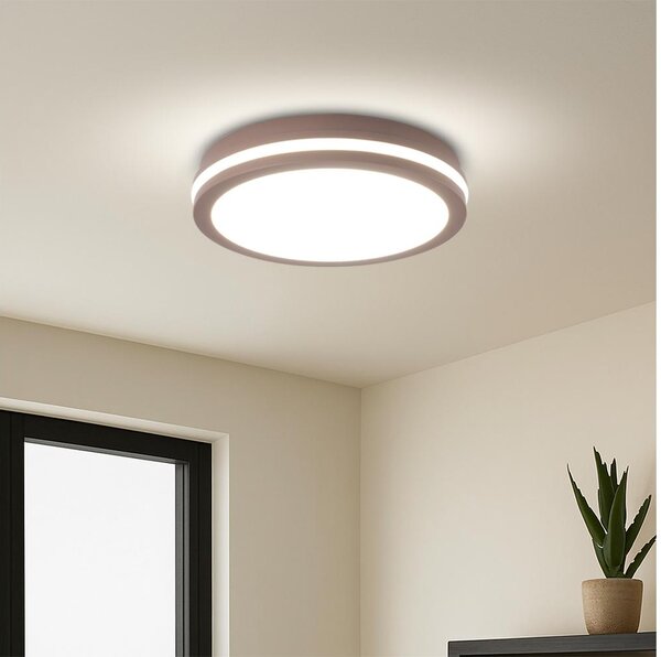 Brilagi - LED Venkovní stropní svítidlo BENE LED/24W/230V pr. 26 cm hnědá IP54