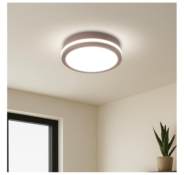 Brilagi - LED Venkovní stropní svítidlo BENE LED/18W/230V pr. 21,5 cm hnědá IP54