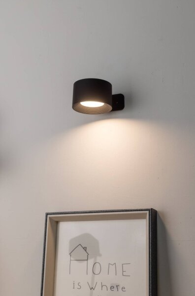 Eglo 74117 - LED Stm. nab. dot. nástěnné svít. MURAGLIE LED/5W/5V 2000 mAh černá