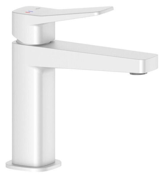 KFA Armatura 4522-815-44 - Umyvadlová baterie + výpusť MALAGA 15,9 cm bílá