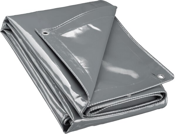 Nepromokavá plachta Wiltec edá, nepromokavá plachta s oky 5 x 7 m, polyesterová plachta 650 g/m², zahradní plachta odolná proti UV záení, robustní ochranná plachta s PVC vrstvou