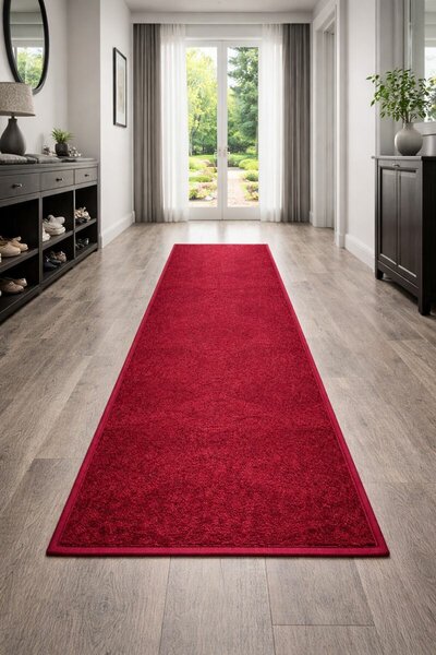 Vopi, Běhoun na míru Eton vínově červený, šíře 100 cm, červená, chodba / předsíň