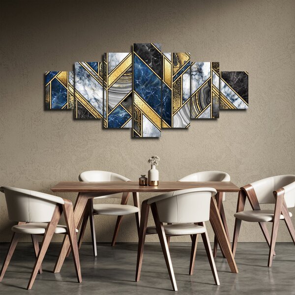 Obraz umělecké abstrakce (210x100 cm)