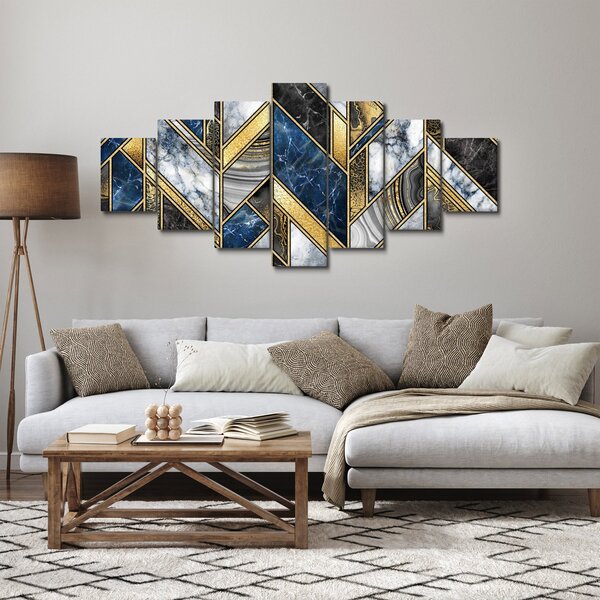 Obraz umělecké abstrakce (210x100 cm)