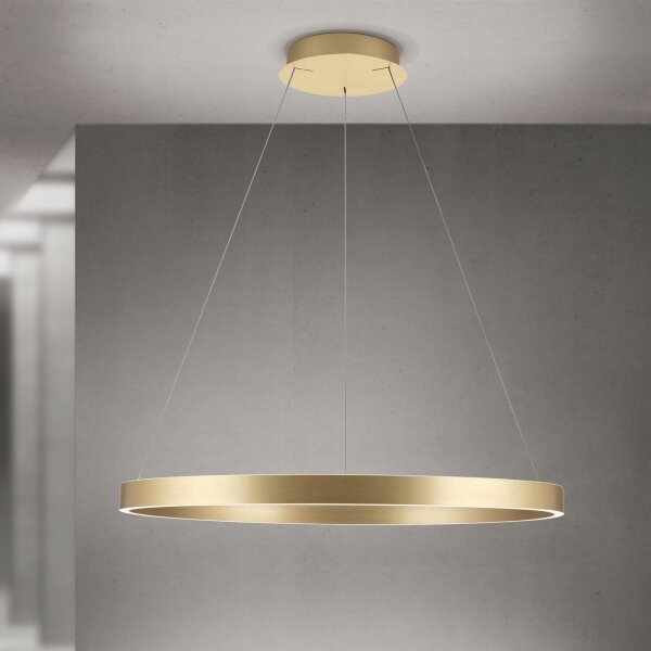 Orion- LED Stm. lustr na lanku KOLK LED/80W/230V 2700/3000/4000K pr. 80 cm zlatá