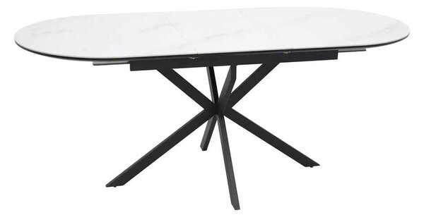 Jídelní stůl Maxwell II 140 x 80 cm, bílá / černá