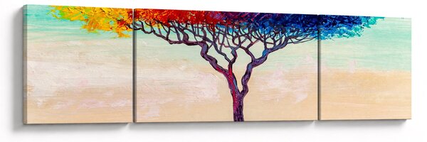 Obraz malovaného stromu (170x50 cm)