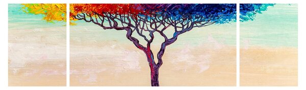 Obraz malovaného stromu (170x50 cm)