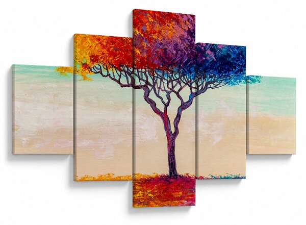 Obraz malovaného stromu (125x70 cm)