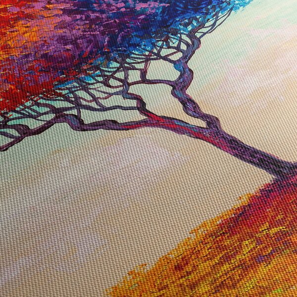 Obraz malovaného stromu (210x100 cm)