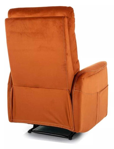 Masážní křeslo Vinci Velvet, oranžová