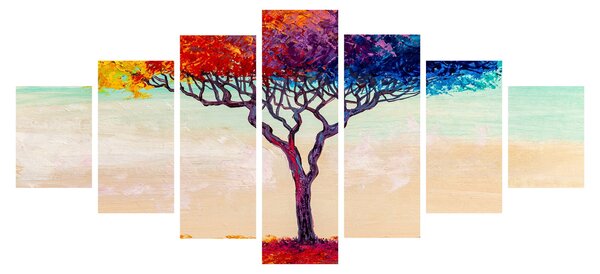 Obraz malovaného stromu (210x100 cm)