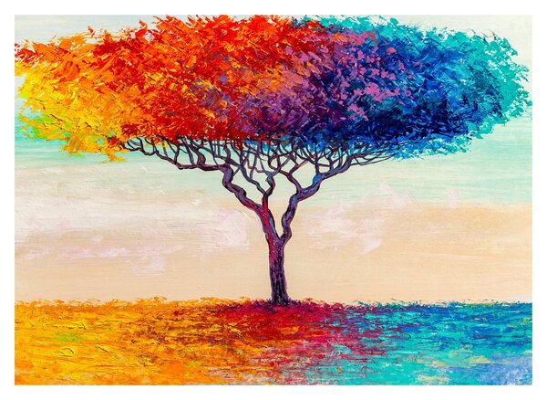 Obraz malovaného stromu (70x50 cm)
